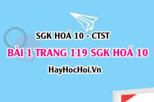 Giải bài 1 trang 119 SGK Hoá 10 Chân trời sáng tạo: Phản Ứng Của Hydrogen Halide Và Muối Halide